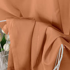 Aiyufeng Orange Sheer Curtains 54 Inch Length 2 Panels Set, Light Filtering Airy Rod Pocket Orange Window Curtain Treatment Drapes for Kitchen Bedroom Living, Each 42Wx54L Inches