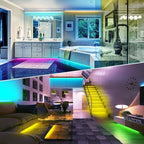 LED Lights for Bedroom 150FT, RGB LED Strip Lights Music Sync, Led Light Strip with Remote & App Control, DIY Color Changing Led Lights for Room Decor Aesthetic and Party Ambiant Lighting