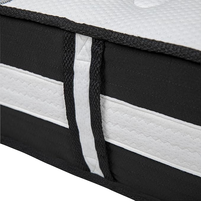 Flash Furniture Capri Comfortable Sleep 12" Hybrid Pocket Spring and Foam Mattress in a Box, Foam Pocket Spring Hybrid Mattress for Pressure Relief, Twin