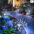 Anordsem Solar Garden Lights Outdoor: Bendable Copper Wire with 120 LED Firework Beads - Waterproof 2 White Lighting Modes for Yard Patio Path - Gardening Gifts for Homeowner Gardener