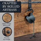 Nautical Cove Handmade Pirate Treasure Chest for Kids Prizes & Classroom with Lock and Skeleton Keys – Lockable Wooden Storage Chest Box, Pirate Decor, Decorative Wooden Box - XX-Large 18x12.5x12.5