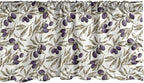 Ambesonne Olive Window Valance Pack of 2, Digitally Generated Hand Drawn Style Botanical Blossoms, Rod Pocket Curtain Valances for Kitchen Bedroom, 54" X 12", Quartz Taupe