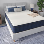 NapQueen Full Size, 12 Inch New Victoria Hybrid Cooling Gel Infused Pocket Spring and Memory Foam Mattress, Bed in a Box, CertiPUR-US Certified