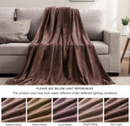 BEDELITE Fleece Blanket Twin Size Brown Throw Blankets for Couch & Bed, Luxury Plush Cozy Fuzzy Blanket 60x80 inches, Super Soft Warm Lightweight Throw Blanket for Travel Camping