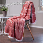 Chanasya Healing Warm Hugs Gift Throw Blanket - Sympathy Gift Breast Cancer Chemo Survivor Get Well Caring Gifts - Comfort Pink Gift Blanket for Love Support Women Grandma Friend - Rosetan