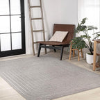 Eyely NCS101B-3 Scandinavian Odense Minimalist Angle Geometric Indoor Area Rug, Modern, Contemporary, Coastal, Bohemian, Bedroom, Kitchen, Living Room, Non Shedding, Gray/Ivory, 3' x 5'