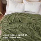 Bedsure GentleSoft Cypress Fleece King Blanket for Couch - Cozy Soft Blankets for Women, Cute Small Throws for Girls, 108x90 Inches