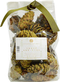 Hillhouse Naturals Cedar & Pine 8oz Potpourri Green Pine Cones. Our Potpourri Combines The Fresh Scent of Pine with a Subtle hint of Cedar and Citrus Peel. Made in The USA.