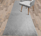 Custom Size Modern Runner Rug Carpet for Hallway Entryway Foyer Kitchen, Slip Resistant Latex Rubber Backed 31 inch Wide X Customized Length, Clouds Grey, 31 inch X 27 feet