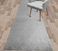 Custom Size Modern Runner Rug Carpet for Hallway Entryway Foyer Kitchen, Slip Resistant Latex Rubber Backed 31 inch Wide X Customized Length, Clouds Grey, 31 inch X 15 feet