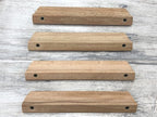 10Pcs 6.34" Wood Solid Furniture Pulls Handles, Painted Smoothly Wooden Handles Cupboard Closet Drawer Handle Pull,Hole Dis.5.04"