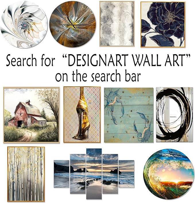 DesignQ Traditional Metal Wall Art Decor Set - Beige Metal Wall Art For Living Room - Serene Art Of Modern Scandinavian In Minimalism Set Of 5 round metal - 80" wide x 36" high - 5 metal wall Panels