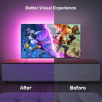 Nexillumi LED Lights for TV, 16.4 ft TV LED Backlight for 55-75 Inch, RGB LED Strip Lights Behind TV with APP Remote Control, Music Sync Smart Led Ambient Lighting for Bedroom Gaming Room Decor
