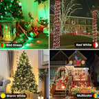 Albelt Smart Color Changing Christmas Lights, Christmas Decoration Lights with Remote & Timer, 66 FT 200 LED RGB Twinkle Fairy String Light Waterproof for Indoor Outdoor Halloween Xmas Tree Decor