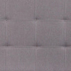 Flash Furniture Bedford Tufted Upholstered Twin Size Headboard in Light Gray Fabric