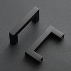 Ravinte 25 Pack Black Cabinet Pulls 2-1/2 Inch Square Kitchen Cabinet Handles Matte Black Kitchen Hardware for Drawer Pulls Drawer Handles Come with Screwdriver