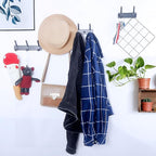 WEBI Coat Rack Wall Mounted,4 Coat Hooks for Hanging Coats,Heavy Duty Metal Hook Rack Hook Rail Coat Hanger Wall Mount for Clothes Entryway Jacket,C-CBG04,Black