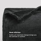 Bedsure GentleSoft Twin XL Fleece Blanket Dorm Bedding - Lightweight Soft Cozy Blankets for Bed, Sofa, Couch, Travel, Camping, Black, 66"x90"