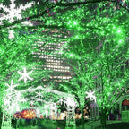 HOME LIGHTING 200 LED 66FT Christmas String Lights, St Patricks Day Fairy Lights with 8 Lighting Modes, String Mini Light Plug in for Indoor Outdoor Tree Garden Wedding Party Decoration, Green