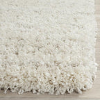 SAFAVIEH Arizona Shag Collection Area Rug - 11' Square, Ivory & Beige, Moroccan Design, Non-Shedding & Easy Care, 1.6-inch Thick Ideal for High Traffic Areas in Living Room, Bedroom (ASG741A)