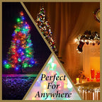 Holiday Essence 60 LED Mini Christmas Lights, Multi Color, Professional Grade for Indoor & Outdoor Use - Energy Efficient LED Bulbs - Green Wire - UL Certified
