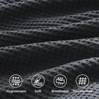 Bedsure Cotton Duvet Cover Set - 100% Cotton Waffle Weave Charcoal Duvet Cover Oversized Queen Size, GentleSoft™ and Breathable Bedding Set for All Season, 3 Pieces, 98"x98"