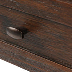 SIMPLIHOME Warm Shaker SOLID WOOD 20 inch Wide Rectangle Transitional End Table in Distressed Charcoal Brown for the Living Room and Bedroom