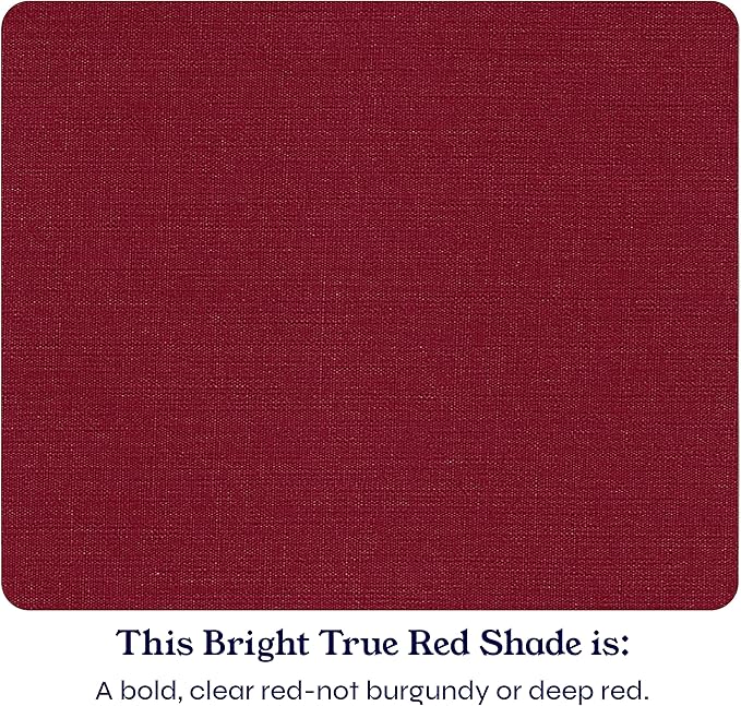 California Design Den Full Size Bed Sheets Set - Soft 400 Thread Count Sateen, Natural 100% Cotton Sheets with Deep Pockets, Breathable, Cooling and Durable Bedding Set - Bright True Red