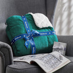 Bedsure GentleSoft Sherpa Fleece Blankets King Size for Bed - Thick and Warm Throw for Women and Men, Soft Fuzzy Plush King Christmas Blanket for Winter, Forest Green, 108x90 Inches