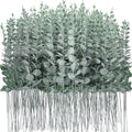 300 Pcs Eucalyptus Stems Faux Greenery Artificial Eucalyptus Leaves Eucalyptus Decor Greenery Stems Faux Greenery Branches for Wedding Centerpiece Flowers Bouquet Farmhouse Home Decor (Dark Green)
