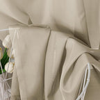 Aiyufeng Taupe Sheer Curtains 54 Inches Long 2 Panels Set, Semi Transparent Voile Rod Pocket Sheer Window Drapes for Bedroom Bed Canopy Living Room Dining Wedding Party Backdrop, 42W x 54L inch