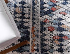 Rugs.com Morocco Collection Rug – 5' x 8' Navy Blue High-Pile Rug Perfect for Living Rooms, Large Dining Rooms, Open Floorplans