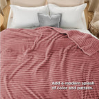 Bedsure GentleSoft Dusty Pink Full Blanket for Bed - Cozy Soft Blankets for Women, Cute Small Fleece Throws for Girls, Birthday Gifts for Women Decor Gifts for Mom, 84x90 Inches