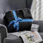 Bedsure GentleSoft Sherpa Fleece Oversized Cal King Blankets for Bed - Thick and Warm, Soft Fuzzy Plush Large Blanket for Winter, Black, 112x98 Inches