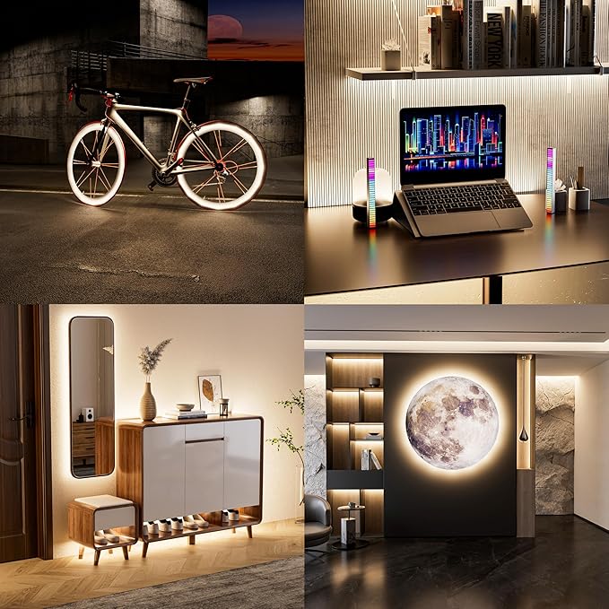 PAUTIX 5V USB COB LED Strip Light 6.56ft/2m 640LEDs Dimmable 4000K Natural White CRI90+ with RF Remote,1200lm,Flexible Tape Light for Under Cabinet,Bedroom,TV Backlight,Kitchen,Home DIY Lighting