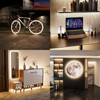 PAUTIX 5V USB COB LED Strip Light 6.56ft/2m 640LEDs Dimmable 4000K Natural White CRI90+ with RF Remote,1200lm,Flexible Tape Light for Under Cabinet,Bedroom,TV Backlight,Kitchen,Home DIY Lighting