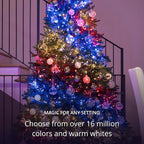 Twinkly App-Controlled 65.6ft Smart String LED Lights with 250 RGB+W LEDs - WiFi & Bluetooth Connectivity, Sync with Music, Indoor/Outdoor Use (IP44), Compatible with Google Assistant & Amazon Alexa