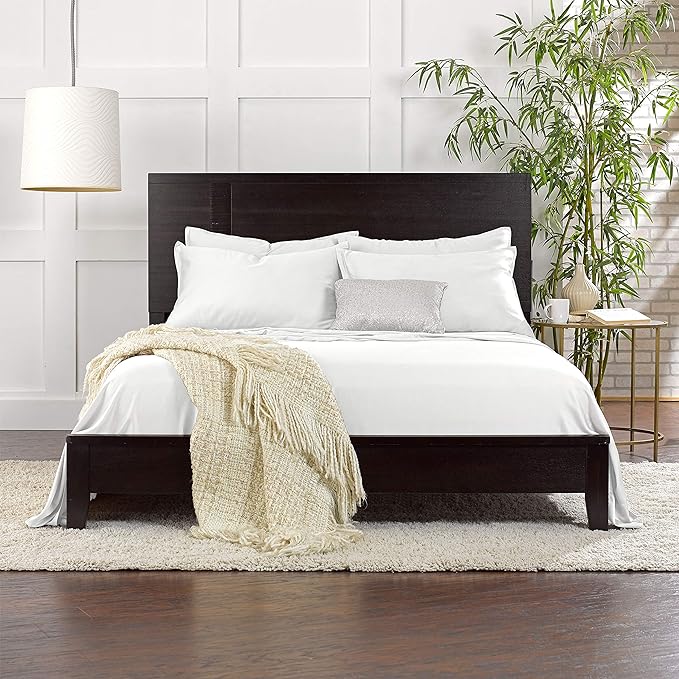 Short Queen Sheets by Pure Bamboo for RV Camper (60"x75") - Genuine 100% Organic Viscose Derived from Bamboo Bed Sheet Set, Soft & Cooling, Lifetime Quality Promise (Short Queen, White)
