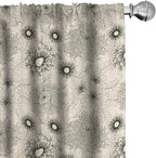 Ambesonne Dahlia Curtains, Vintage Style Garden Flower Sketches of Dahlia and Chrysanthemum Botany Theme, Window Treatments 2 Panel Set for Living Room Bedroom, Pair of - 28" x 84", Beige Black