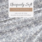 Linen Market 4 Piece King Sheet Set - Breathable, Double-Brushed Patterned Cooling Sheets – Oeko-TEX Certified Ultra Soft & Wrinkle-Free 16" Deep-Pocket King Sheets - Easy Care Coarse Paisley Navy