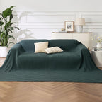 Bedsure Cooling Cotton Waffle Oversized King Blanket - Lightweight Breathable Rayon Derived from Bamboo for Hot Sleepers, Luxury Throws for Bed and Sofa, 120x96 Inches