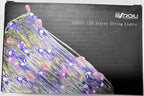 2 x Fairy Lights Battery Operated, Silver Wire Chains 8 Mode 5M 50 LEDs Timer String Lights with Remote Control for Bedroom Christmas Party Wedding Decoration (Multicolor)