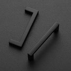 Ravinte 10 Pack Black Solid Kitchen Cabinet Handles Matte Black Cabinet Pulls Slim Drawer Pulls with 3-1/2 Inch Hole Center Square Bar Kitchen Cabinet Hardware