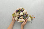 ANDALUCA Amber Lavender Potpourri | Large 20 oz Bag + Fragrance Vial | Scents of Crushed Lavender, Crystal Amber, White Eucalyptus, Sheer Musk and Sage
