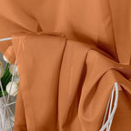 Aiyufeng Orange Sheer Curtains 90 Inches Long 2 Panels Set, Light Filtering Soft Airy Voile Rod Pocket Orange Sheer Window Drapes for Bedroom Living Room, Each 42Wx90L Inches