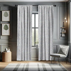 Ambesonne Leopard Print Curtains, Modernized Animal Skin Elements in Pastel Memphis Style Colors Pattern Print, Window Treatments 2 Panel Set for Living Room Bedroom, Pair of - 28" x 63", Grey Black