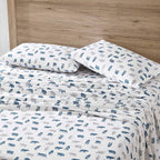 Eddie Bauer- Twin Sheet Set, Cotton Flannel Bedding Set, Brushed for Extra Softness, Cozy Home Décor (Bear Mountain Grey, Twin)