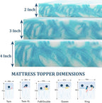 EGO Topper 4 Inch Full Memory Foam Mattress Topper, Gel Foam Mattress Topper for Pressure Relief, Ventilated Design Bed Topper in a Box, CertiPUR-US Certified, 54"×75", Medium