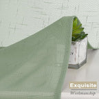 Aiyufeng Faux Sage Green Sheer Curtains 54 Inch Length 2 Panel Set, Fresh Farmhouse 54 Inch Long Sheer Linen Look Airy & Lightweight Elegant Window Treatments for Bedroom/Kitchen, 30Wx54L inch