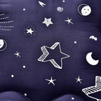 MAXYOYO Navy Star Futon Mattress Japanese Tatami Mat Foldable Bed Portable Camping Mattress Kids Sleeping Pad Floor Lounger Couch Bed, Full